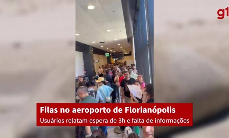 Aeroporto de Florianópolis tem filas no embarque e desembarque de voos internacionais neste sábado