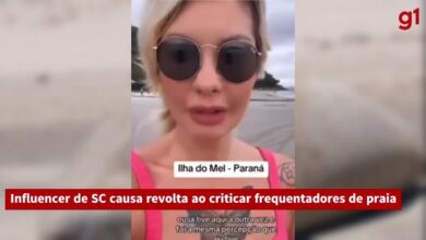 Influenciadora diz que nunca viu 'tanta gente feia junto' em praia do Paraná e causa revolta na internet