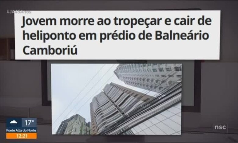 Morte de jovem que caiu de heliponto  em Balneário Camboriú completa 20 dias: 'Tudo aponta para acidente', diz delegado