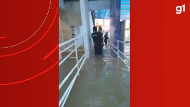 Crianças são retiradas às pressas de creche inundada pela chuva em Itapema (SC); VÍDEO