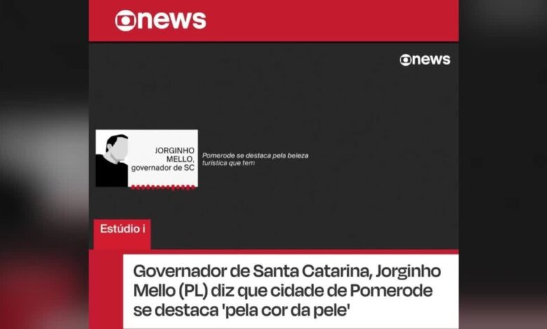 Governador de SC é denunciado após dizer que cidade 'mais alemã do Brasil' se destaca pela cor das pessoas