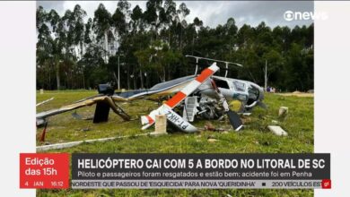 Queda de helicóptero com turistas em SC será investigada pela FAB: o que se sabe sobre o caso