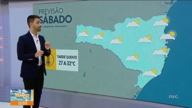 SC tem previsão de temporais e chuva pode persistir em algumas regiões; veja previsão para fim de semana